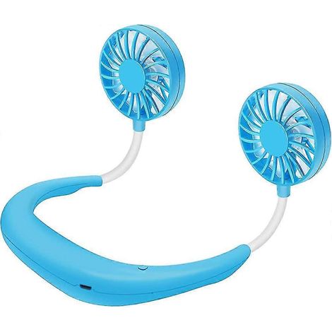 Ventilateur de cou personnel, petit ventilateur portable, ventilateur USB, mini ventilateur de cou pour le sport, cadeau à porter sur les mains (1/5)