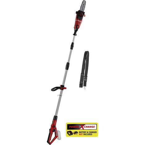 Einhell Elagueuse sur perche sans fil GE-LC 18 Li T-Solo PXC (18 V, longueur de guide 20 cm, manche télescopique, guide et chaîne Oregon) Livré sans batterie ni chargeur (1/5)