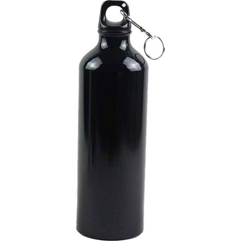 Juego de botellas de agua de aluminio de 710 ml con tapones de rosca, mosquetones, libres de BPA, para deportes y senderismo. (1/5)