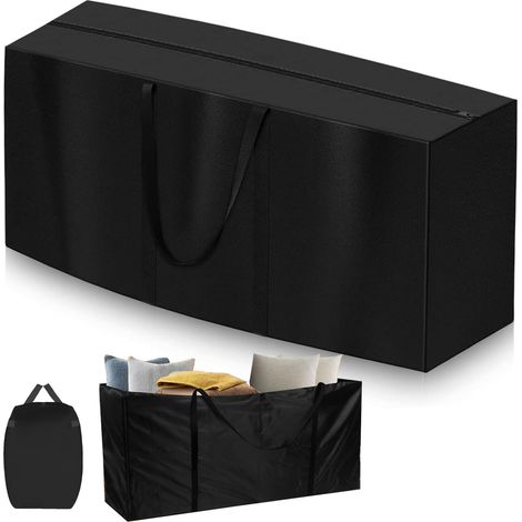 Sac de Rangement Housse de Rangement de Coussin Iimperméable, 173 x 76 x 51 cm Coussins de Meubles de Jardin, Étanche à la Poussière, Robuste Tissu Sac de Coussin pour Jardin, Terrasse, Meubles (1/5)