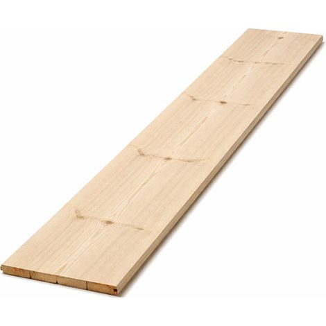 5 Platten aus naturbelassenem Fichtenholz - Breite 138mm - Länge 4m - GROSS-138-40-B