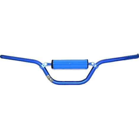 Manillar de motocicleta, construcción de aluminio, control mejorado, azul. (1/2)