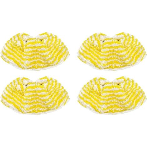 Chiffons Kärcher EasyFix – Lot de 4 chiffons de rechange lavables en microfibre pour balais vapeur SC2, SC3, SC4 et SC5 – Vert armée (1/5)