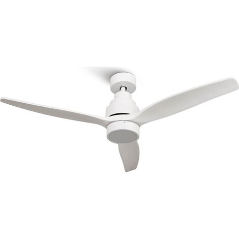 Mellerware - Brizy Bright - Ventilatore da soffitto - Bianco - LED 45W con timer fino a 8 ore (1/4)