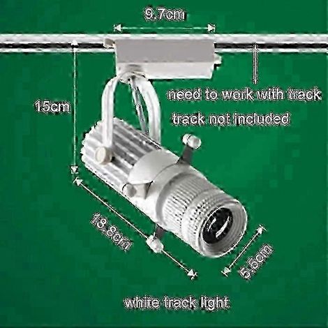 Spot LED sur rail à ouverture réglable, faisceau variable, 5/7/10/15 W, pour bar, restaurant, magasin, commerce - Blanc YL (1/4)