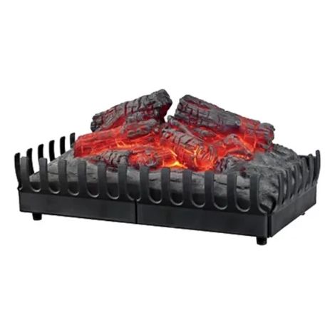 Chemin'Arte – Foyer à bûches rougissantes 45 cm – Insert cheminée sans conduit – Système LED réaliste – Ambiance chaleureuse sans chaleur ni fumée
