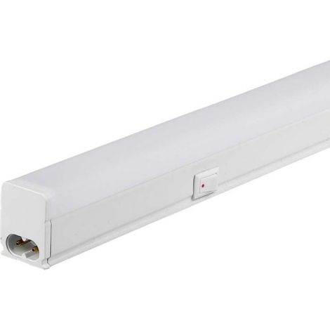 Tube Néon LED T5 60cm 7W 2 Têtes avec Interrupteur - Garantie 6 ans - Blanc Chaud  - SILUMEN