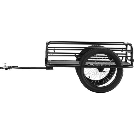 Montage rapide remorque de vélo pliable, charge 125 kg, roues 20 pouces, rangement compact (1/5)