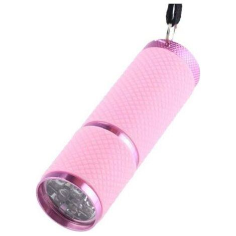 Mini-Taschenlampe, kleine wasserdichte Taschenlampe mit Trageschlaufe, tragbare Mini-Taschenlampe (rosa) (1/4)