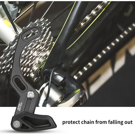 Guide-chaîne ultraléger en alliage d'aluminium pour boîtier de pédalier ISCG 05, accessoire de vélo noir (1/5)