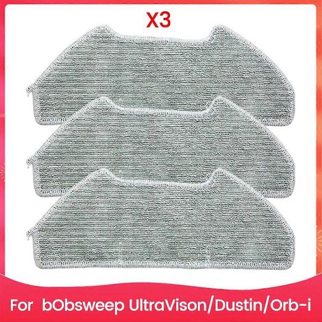 3er-Pack Ersatzreinigungstücher für Staubsauger der Marken Bobsweep, Dustin und Ultra-Vision. Staubsaugerteile und -zubehör. (1/5)