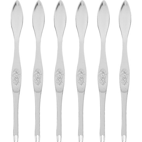 Lot de 6 outils à crabes en acier inoxydable 304, fourchettes à crabes rapides pour la maison et le restaurant (1/5)