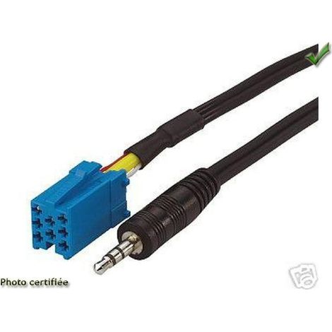 Faisceau entree AUX Jack 3.5 pour Autoradio compatible Blaupunkt Becker VDO