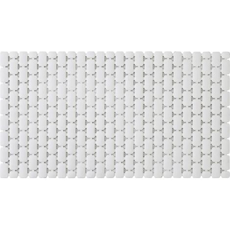 Tappetino antiscivolo doccia bianco 40x73 cm in plastica Spring (1/5)