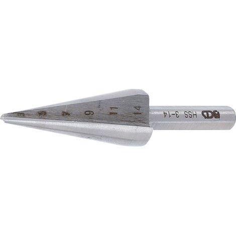 Fresa cónica BGS Technic 1620 plata vástago 6 mm (1/2)