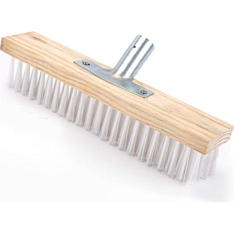 Brosse de sol à poils nylon, tête de récurage robuste de remplacement pour marches, terrasse, pont, carrelage, 30 cm / 11,8 in de long (1/5)