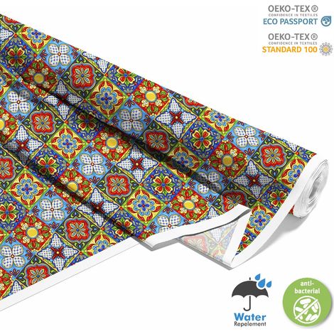 Outdoor dekostoffe oxford - Motiv mexikanische Talavera (1/5)