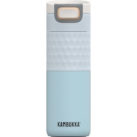 Kambukka Tazza Termica Etna Grip Breezy Blue da 500 ml con Tecnologia Snapclean�, Isolamento Termico, Fondo Antiscivolo e Acciaio Inox (1/2)
