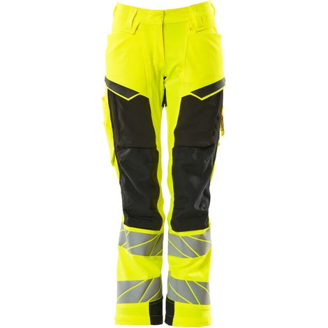 Mascot Damen-Hose mit Knietaschen 19078-511-1709 Gr. 36 hi-vis gelb/schwarz (1/4)