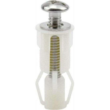 Vis D'expansion pour Couvercle de Toilette Fixation Abattant WC Vis pour Lunette Toilette Ensemble de Fixation Pièces de Rechange pour Couvercle de (1/4)