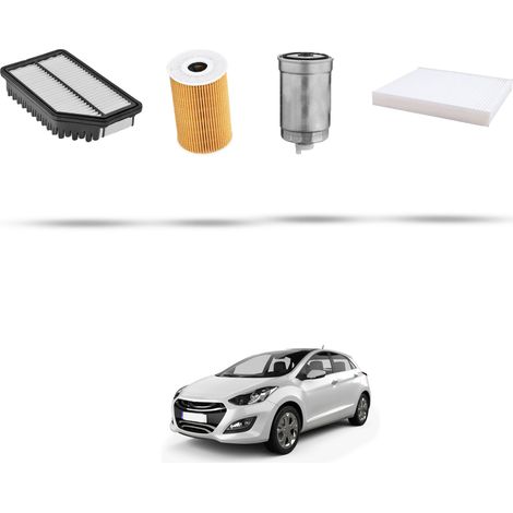 Kit tagliando 4 filtri compatibile con Hyundai i30 (GD) 1.6 CRDi 94kw dal 2012 (1/5)