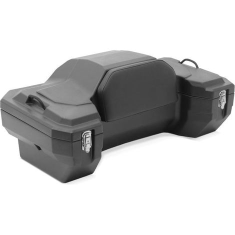 Top case 82 L Bagtecs QT3 pour Quad/ATV - Coffre arrière étanche noir avec dossier