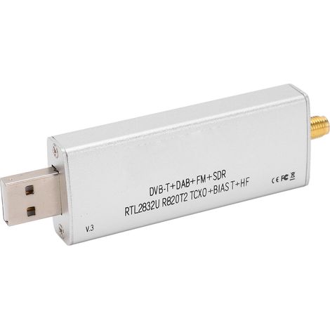Récepteur radio SDR RTL R820T2 RTL2832U 1PPM TCXO SMA 500 kHz - 1766 MHz pour la réception du signal (1/5)