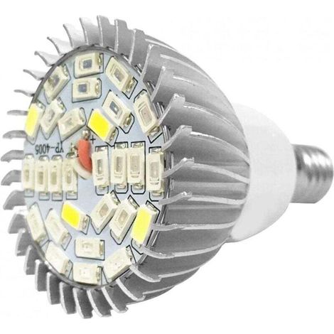 Bardusch-Lampe de croissance des plantes, ampoule de croissance des plantes en aluminium à spectre complet 28W à économie d'énergie