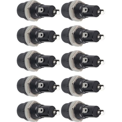 10 Einschraub-Sicherungshalter für 5 x 20 mm Röhrensicherungen für Radios (1/5)