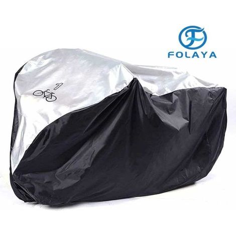 FOLAYA Housse Velo Exterieur Anti-UV Protection Poussière Résistant Impermeable Pluie pour étanche Housse de Vélo (1/2)