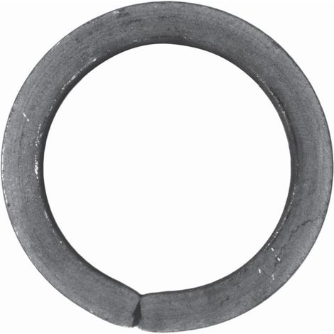 Cercle non soudé - Diamètre 110mm carré de 16mm - Fer forgé - À souder - DECO FER FORGE