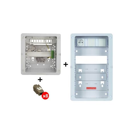 CAE - LOT Tableau C-TRI - 8RJ45 Grade 3 avec Support BOX - Ru00e9f : CTRIETG24XAXSD+ZA375C+4x ECONN6AFS8 (1/5)