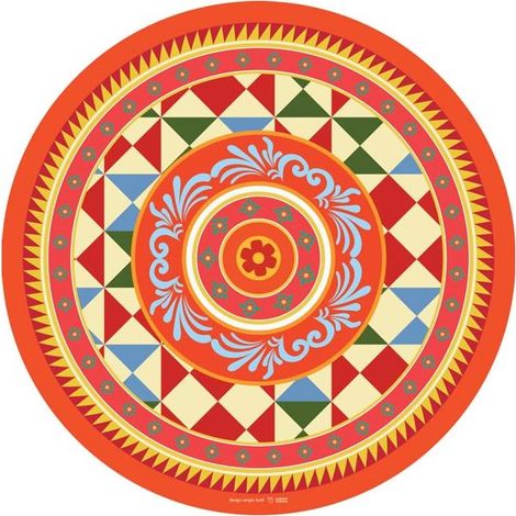 Tovaglietta Tonda Catania Plastica Lavabile D 35 cm