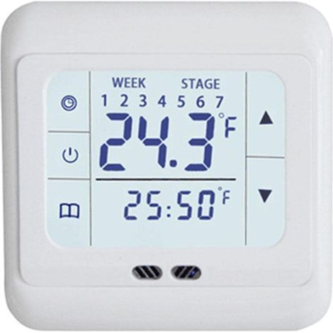 Intelligenter LCD-Bildschirm-Heizthermostat, programmierbarer Raumtemperaturregler für wandmontierte und bodenstehende Heizkessel (1/5)