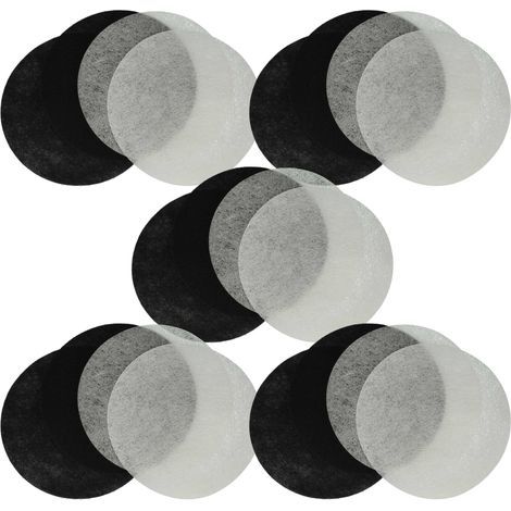 vhbw 10x filtro ai carboni attivi, 10x filtro antigrasso sostituisce Moulinex AD-5 per friggitrice - set da 20pz.