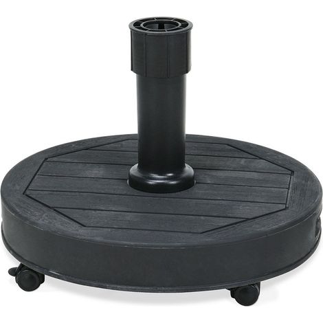 Sockel für Gartenschirm, Beton, Anthrazit, schwer, 27 kg