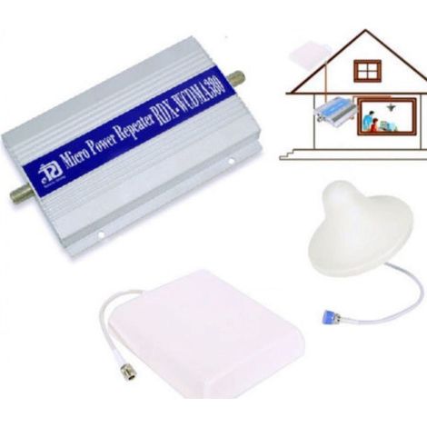 Trade Shop - GSM-VERSTÄRKER-KIT REPEATER 3G UMTS DOPPELANTENNE HANDYS SMARTPHONES - (1/2)
