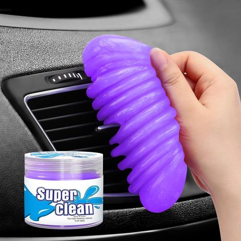 Reinigungsknete Auto Innenraum & Tastatur – Wiederverwendbares Gel für Lüftung & Spalten, Violett (1/5)