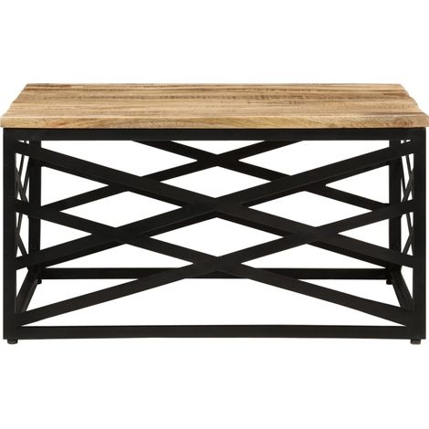 Maison Exclusive - Tavolino da Salotto 68x68x35 cm in Legno Massello di Mango (1/5)