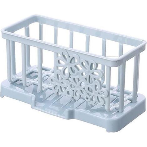 1 paquet de support de fleur à cinq feuilles en plastique bleu boîte de rangement de nettoyage de comptoir ménage cuisine porte-filtre à eau