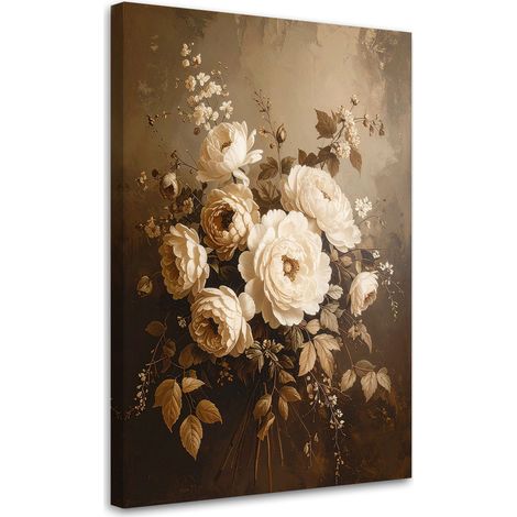 Cuadro en Lienzo, Naturaleza muerta con ramo de flores, 20x30 (1/5)