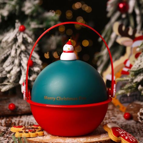 Boîte de pommes de Noël, réveillon de Noël, boîte cadeau de fruits de Noël, emballage cadeau de Noël, bonhomme de neige de Noël (1/5)