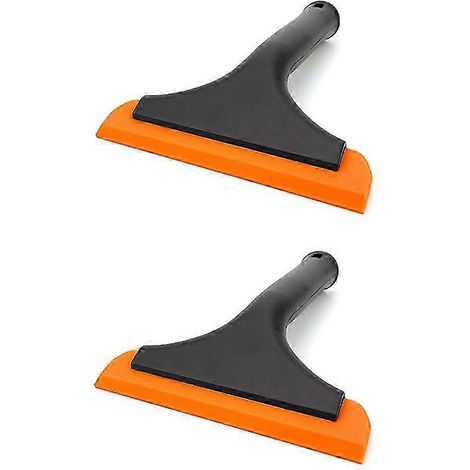 Raclette flexible noire compatible avec les fenêtres, les cabines de douche, les vitres, les pare-brise de voiture, les miroirs et les portes vitrées. (1/5)