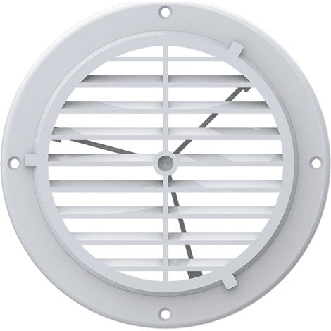 165MM X 125MM White Circular Air Vent Cover - Round UV PP Ventilation Motorhome (1/5)