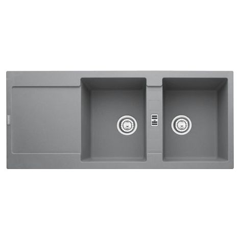 Franke MRG 621. Tipo di lavello: Lavello ad incasso, Forma del lavandino: Rettangolare, Colore del prodotto: Grigio. Larghezza: 1160 mm, Profondità: 500 mm, Altezza... - MRG621STONEGREY - 114.0066.716 (1/2)