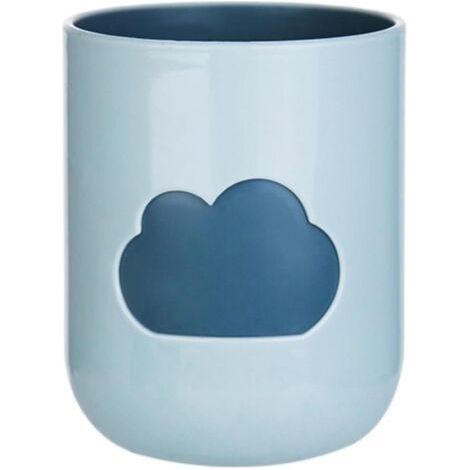 BUNTHAUS 2er-Pack umweltfreundlicher Mundspülbecher in Wolkenform, einfacher Zahnbürstenbecher im Paar-Stil (blau, 301–400 ml) (1/3)