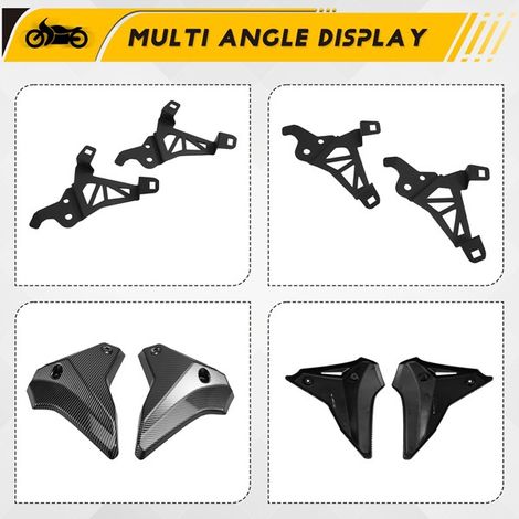 1 set of side panel covers/fillers for Yamaha MT09 21-25 motorcycles--DTEKGAZ