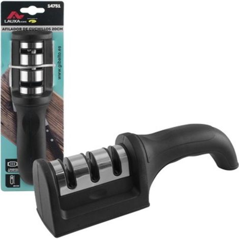 Afilador Cuchillos 20cm Lauxa Home, 3 Ranuras Afilado