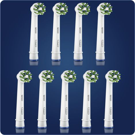 Oral-B CrossAction 80339536 tête de brosses 9 pièce(s) Blanc (1/5)