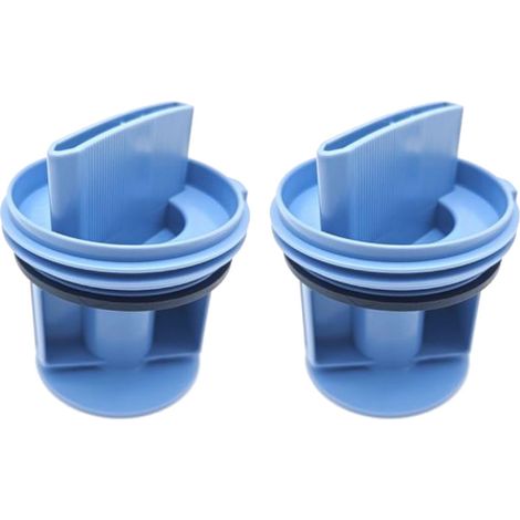 2x Trade-Shop Flusensieb Sieb Deckel Pumpenfilter für Bosch Siemens Constructa Neff Waschmaschine Trockner 00647920 647920 00602008 00605010 10000845 (1/4)